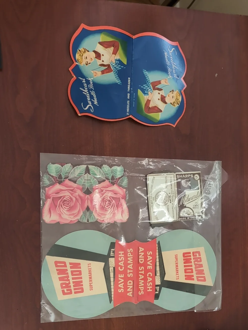 Vintage Sewing Supplies: Case Xx Pinking Shears, Seam Binding, Needle Books, Etc
